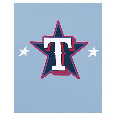 Men's New Era Light Blue Texas Rangers 2025 MLB All-Star Game Workout T-Shirt