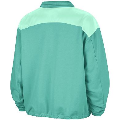 Women's Nike Mint New York Liberty Basketball Fleece Quarter-Zip Performance Pullover