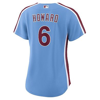 Women's Nike Ryan Howard Light Blue Philadelphia Phillies Replica Jersey
