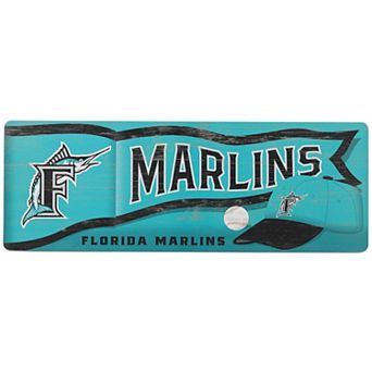 Miami Marlins 10" x 28" Traditions Wood Sign