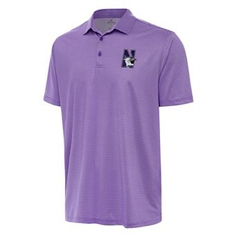 Men's Antigua Purple/White Northwestern Wildcats Rings Polo