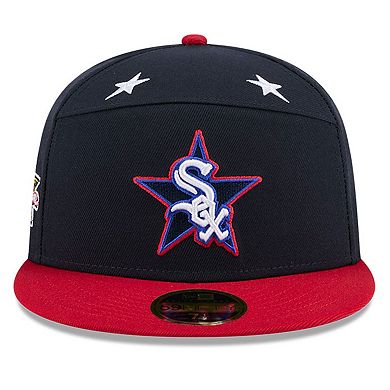 Men's New Era Navy/Red Chicago White Sox 2025 MLB All-Star Game Workout Side Patch 59FIFTY Fitted Hat