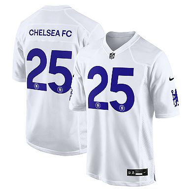 Men's Nike White Chelsea 2025 Soccer x NFL Game Jersey