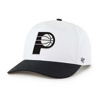 Men's '47 Indiana Pacers Black & White Hitch Adjustable Hat