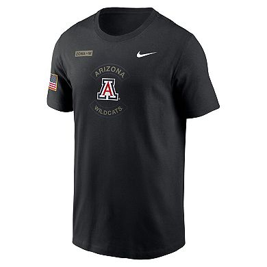 Men's Nike Black Arizona Wildcats 2025 Military Appreciation Performance T-Shirt