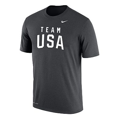 Men's Nike Anthracite Team USA Olympic Team Dri-FIT T-Shirt