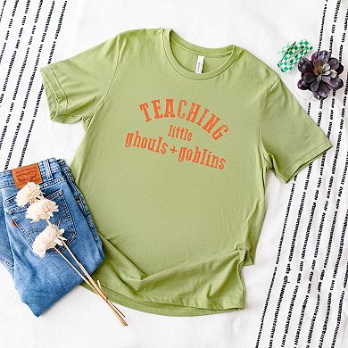 Simply Sage Market Teaching Little Ghouls and Goblins Short Sleeve Tee