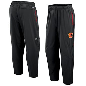 Men's Fanatics Black Calgary Flames Authentic Pro Rink Coaches Pants