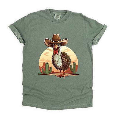Simply Sage Market Turkey Bird Western Garment Dyed Tee