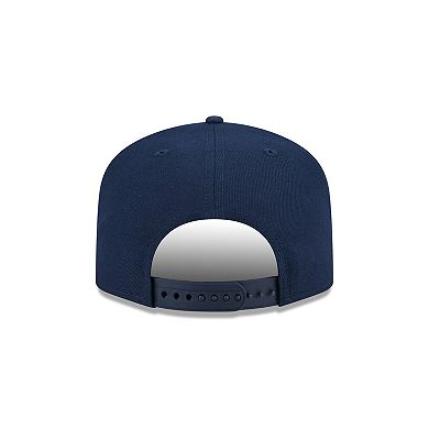 Men's New Era Navy Indiana Pacers Core Logo A-Frame 9FIFTY Snapback Hat