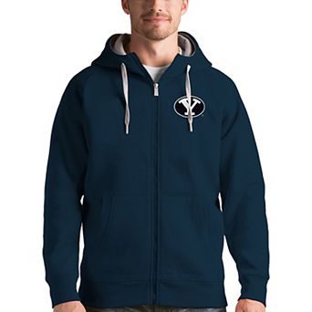 Men's Antigua Navy BYU Cougars Victory Full-Zip Hoodie