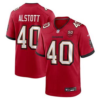 Men's Nike Mike Alstott Red Tampa Bay Buccaneers 50th Anniversary Game Jersey