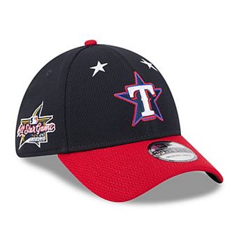 Men's New Era Navy/Red Texas Rangers 2025 MLB All-Star Game Workout 39THIRTY Flex Hat