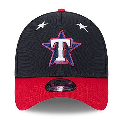 Men's New Era Navy/Red Texas Rangers 2025 MLB All-Star Game Workout 39THIRTY Flex Hat