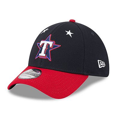 Men's New Era Navy/Red Texas Rangers 2025 MLB All-Star Game Workout 39THIRTY Flex Hat