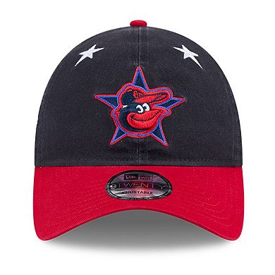 Men's New Era Navy/Red Baltimore Orioles 2025 MLB All-Star Game Workout 9TWENTY Adjustable Hat
