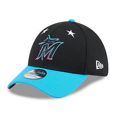 Men's New Era Black/Blue Miami Marlins 2025 MLB All-Star Game 39THIRTY Flex Hat