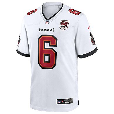 Men's Nike Baker Mayfield White Tampa Bay Buccaneers 50th Anniversary Game Jersey