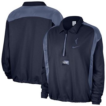 Women's Nike Navy Indiana Fever Basketball Fleece Quarter-Zip Performance Pullover