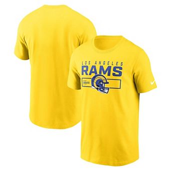 Men's Nike Gold Los Angeles Rams Primetime Helmet Essential T-Shirt