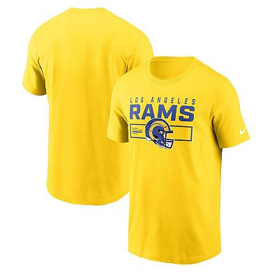 Men's Nike Gold Los Angeles Rams Primetime Helmet Essential T-Shirt