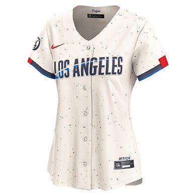 Women's Nike Cream Los Angeles Dodgers City Connect Limited Jersey