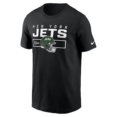 Men's Nike Black New York Jets Primetime Helmet Essential T-Shirt