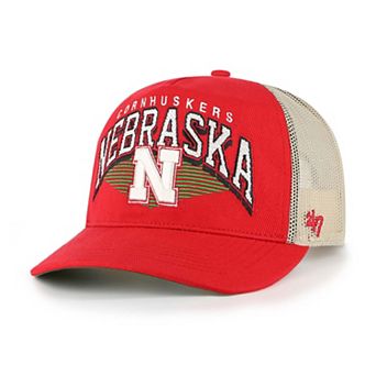 Men's '47 Scarlet Nebraska Huskers Pomona Mesh Hitch Adjustable Trucker Hat