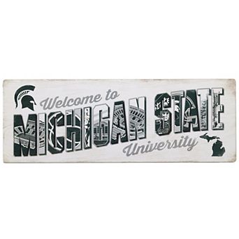 Michigan State Spartans 28'' x 10'' Team Tradition Wood Sign