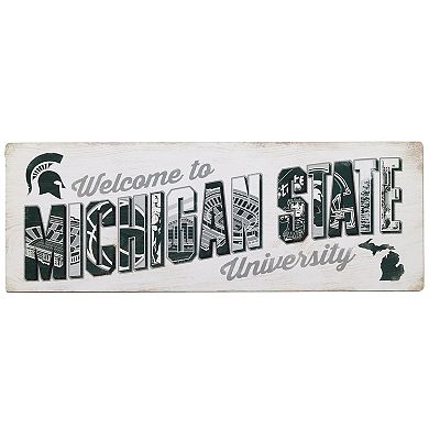 Michigan State Spartans 28'' x 10'' Team Tradition Wood Sign