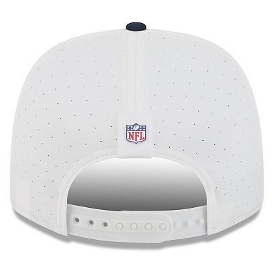 Men's New Era White/Navy Dallas Cowboys 2025 NFL Training Camp 9SEVENTY Adjustable Hat