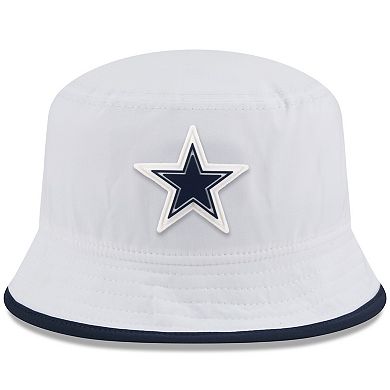 Men's New Era White Dallas Cowboys 2025 NFL Training Camp Stretch Bucket Hat