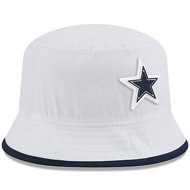Men's New Era White Dallas Cowboys 2025 NFL Training Camp Stretch Bucket Hat