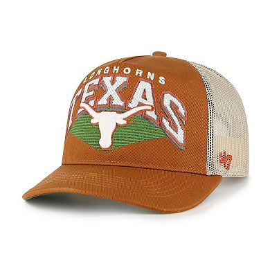 Men's '47 Burnt Orange Texas Longhorns Pomona Mesh Hitch Adjustable Trucker Hat
