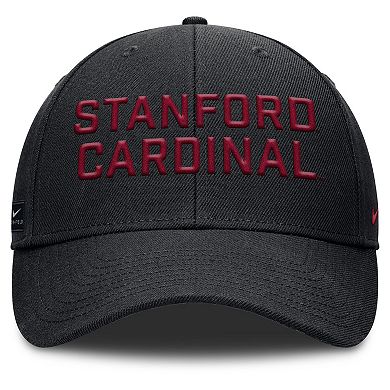 Men's Nike Black Stanford Cardinal Rise Practice Adjustable Hat