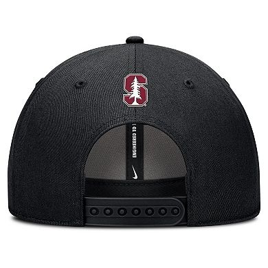 Men's Nike Black Stanford Cardinal Rise Practice Adjustable Hat