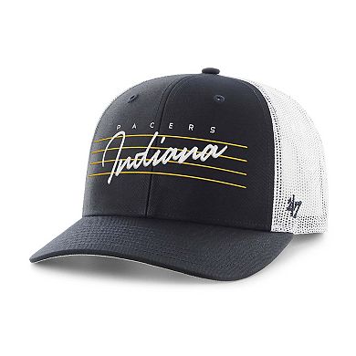 Men's '47 Navy Indiana Pacers Downburst Trucker Adjustable Hat