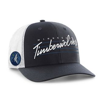 Men's '47 Navy Minnesota Timberwolves Downburst Trucker Adjustable Hat