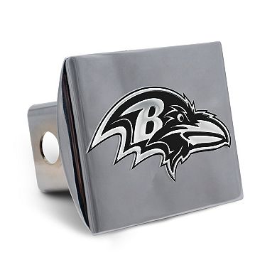 WinCraft Baltimore Ravens Premium Metal Chrome Hitch Cover