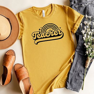 Simply Sage Market Teacher Rainbow Short Sleeve Tee