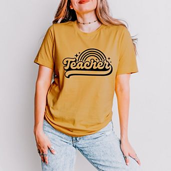 Simply Sage Market Teacher Rainbow Short Sleeve Tee