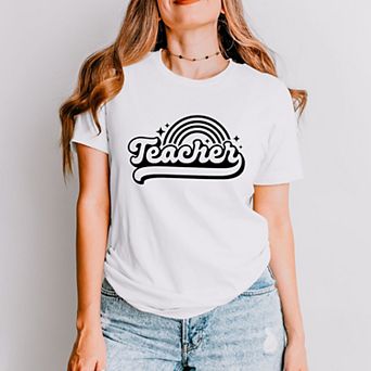 Simply Sage Market Teacher Rainbow Short Sleeve Tee