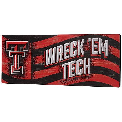 Texas Tech Red Raiders 28'' x 10'' Team Tradition Wood Sign