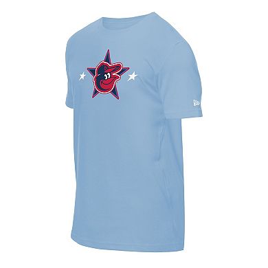 Men's New Era Light Blue Baltimore Orioles 2025 MLB All-Star Game Workout T-Shirt