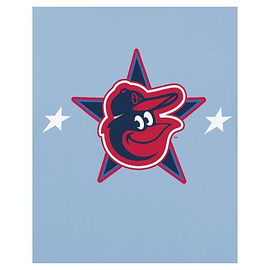 Men's New Era Light Blue Baltimore Orioles 2025 MLB All-Star Game Workout T-Shirt