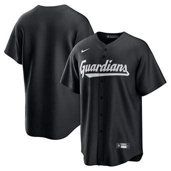 Men's Nike Black Cleveland Guardians Lights Out Replica Jersey