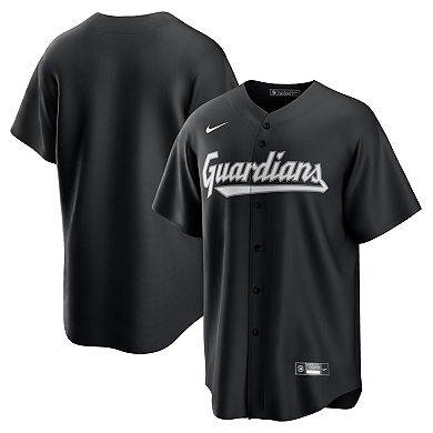Men's Nike Black Cleveland Guardians Lights Out Replica Jersey