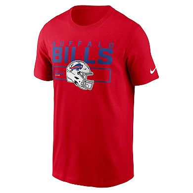 Men's Nike Red Buffalo Bills Primetime Helmet Essential T-Shirt
