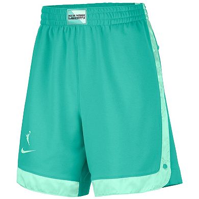 Women's Nike Mint New York Liberty Fly Basketball Tri-Blend Fleece Shorts