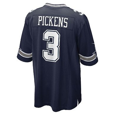 Men's Nike George Pickens Navy Dallas Cowboys Game Jersey